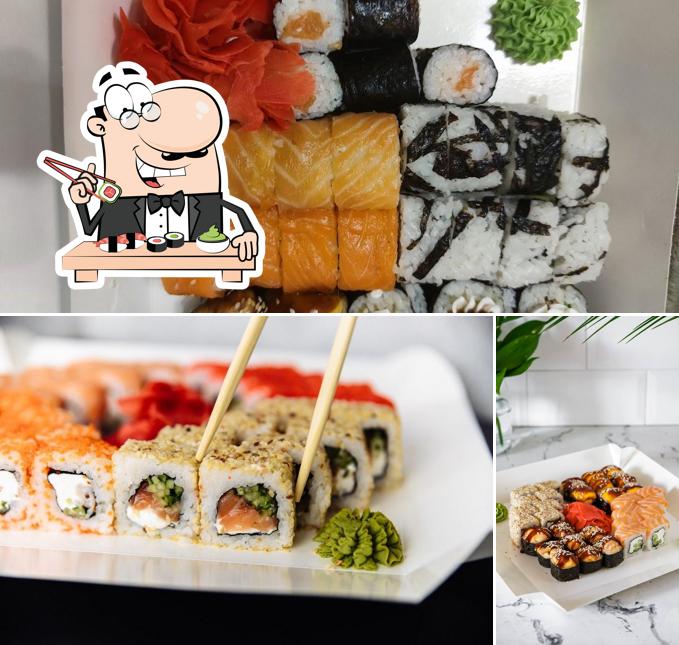 Kostet verschiedene Sushi-Optionen