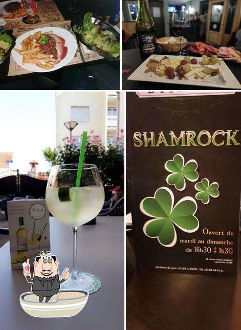 Pub Shamrock sert des boissons alcoolisées