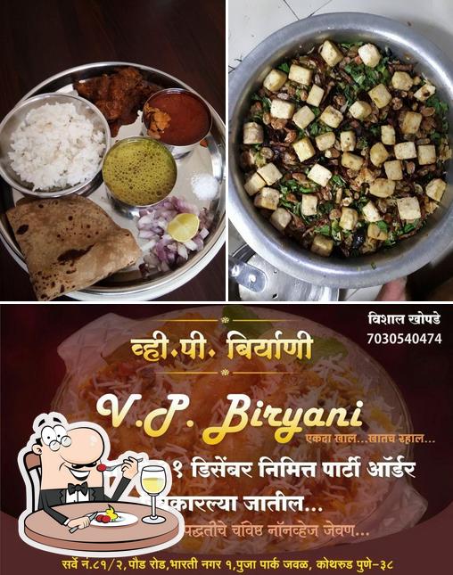 Food at V P Biryani