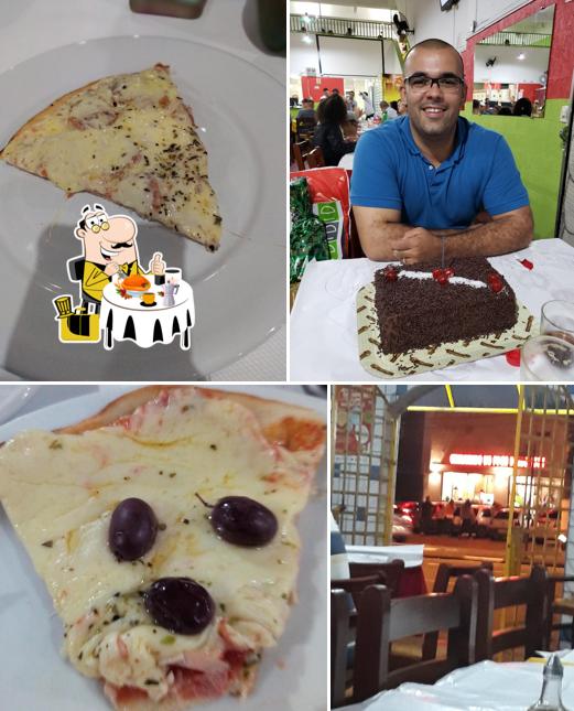 Comida em Pizzaria La Family