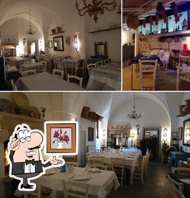 Gli interni di Trattoria La Bersagliera