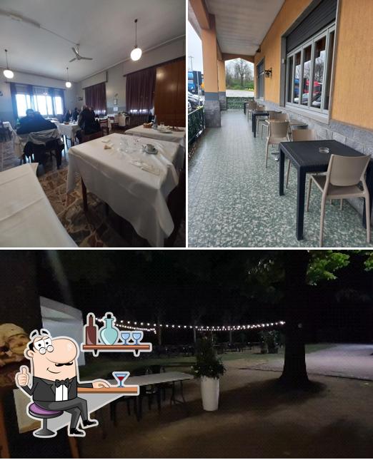 Gli interni di Osteria Dei Tigli
