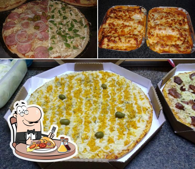 Escolha diferentes tipos de pizza