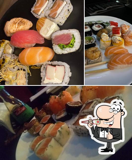 Prove diferentes opções de sushi