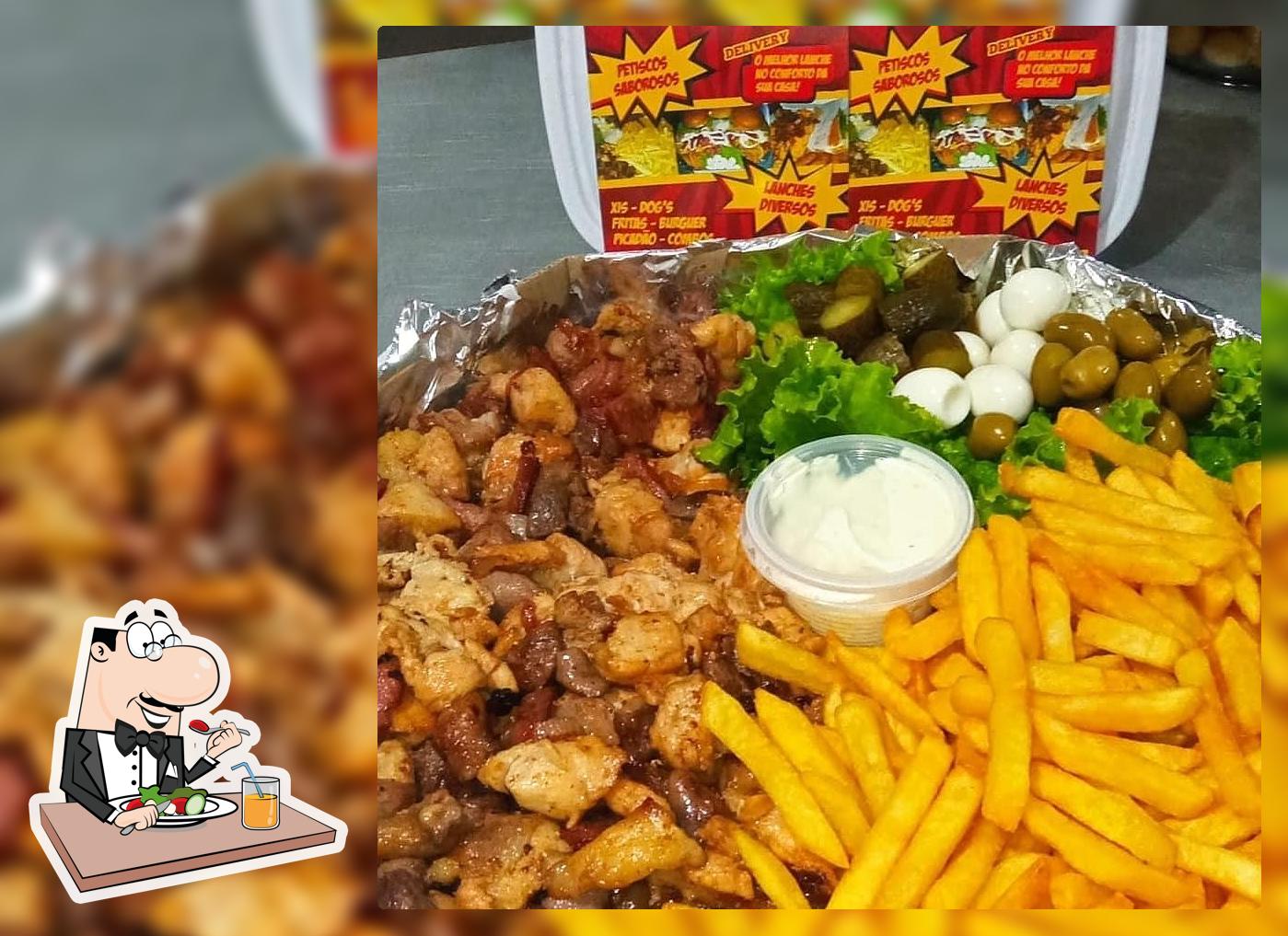 Lá Chapa, lanches E bebidas em geral