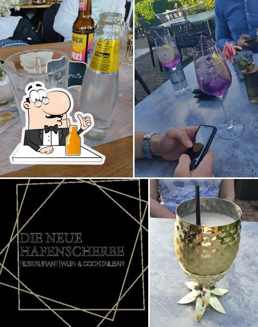 Profitez d'un verre à Die neue Hafenscherbe Restaurant Wein- und Cocktailbar Ditzingen