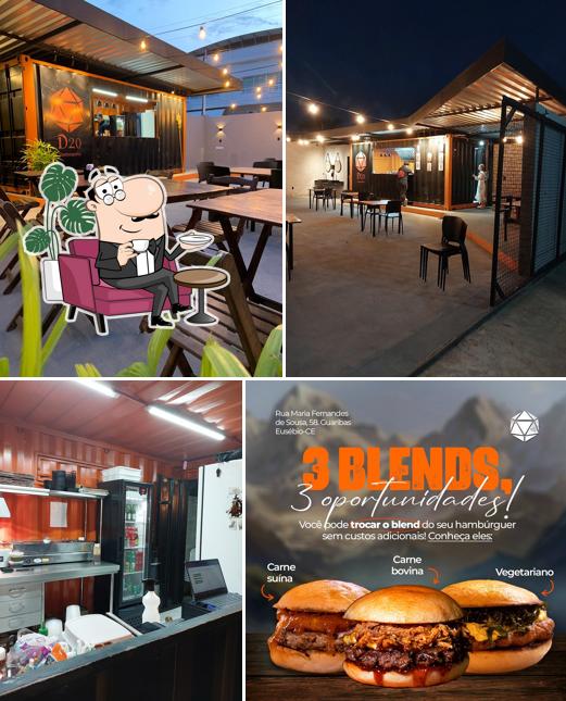 Veja imagens do interior do D20 Hamburgueria