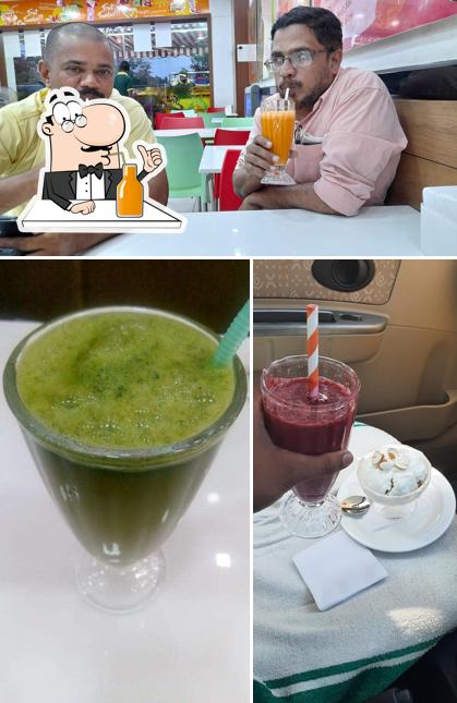 Enjoy a beverage at Haji Ali fresh Fruit Juice