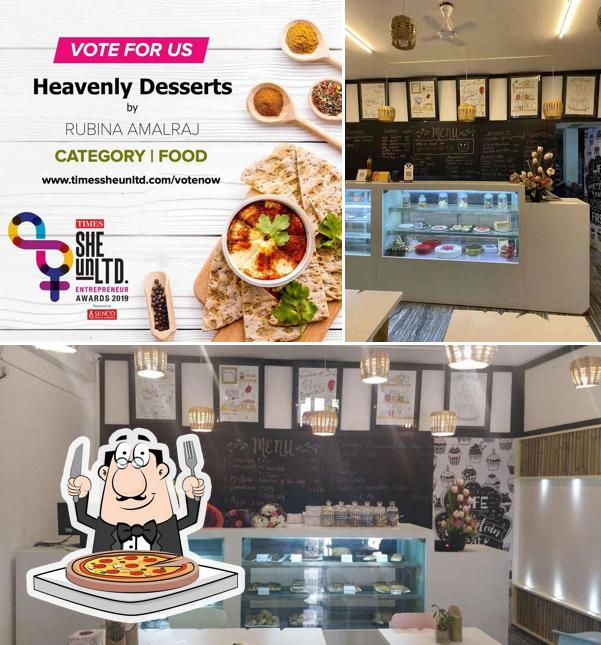 Pick pizza at Heavenly Desserts Cafe /Bakehouse