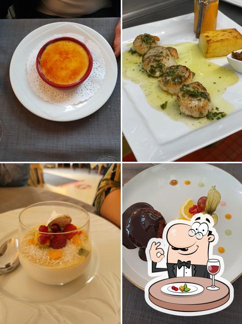 Crème brulée à Restaurant Le Normand
