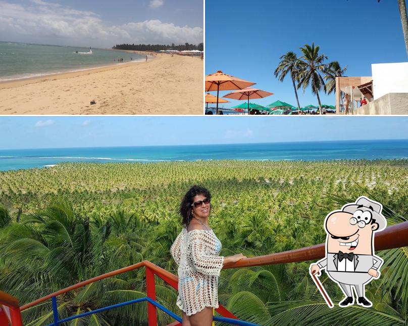 Descubra a área externa do Quiosque Gunga Beach