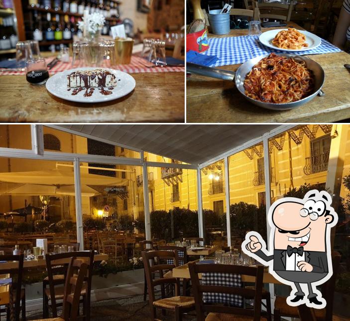Gli interni di Osteria Mangia e Bevi