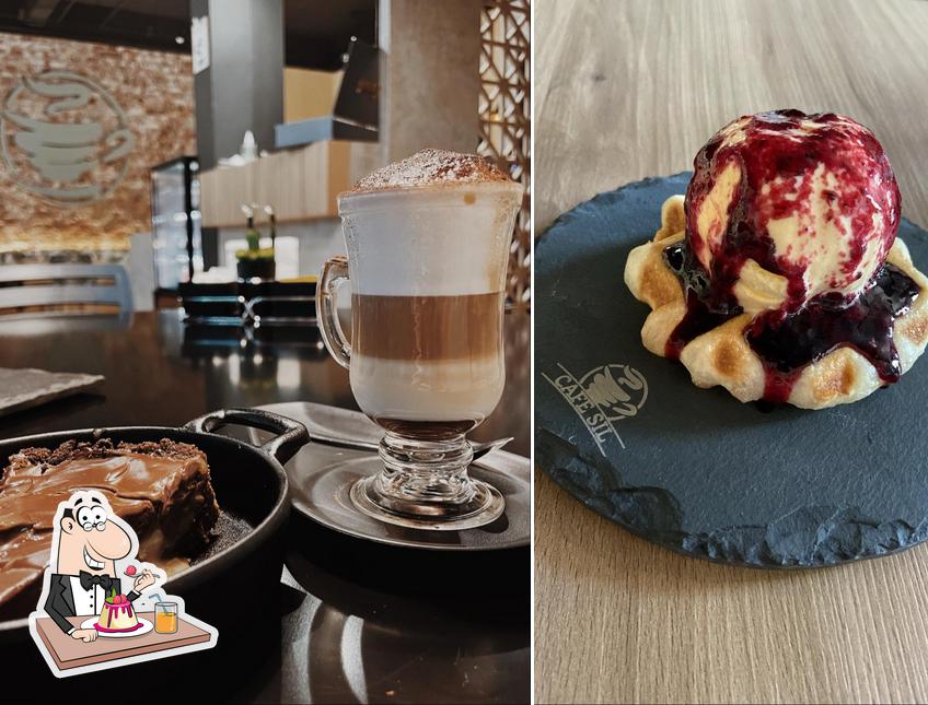Café Sil Coffeehouse oferece uma gama de sobremesas