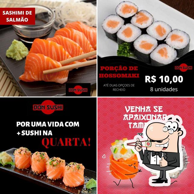 Peça diferentes opções de sushi