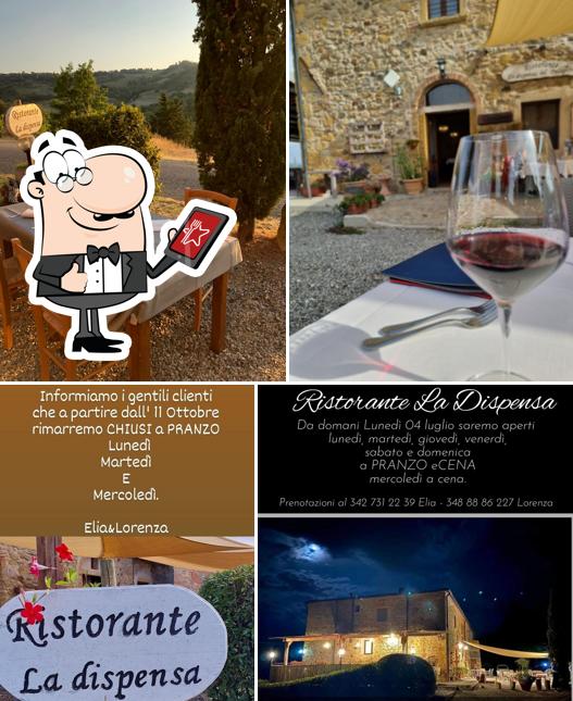 Among different things one can find exterior and dessert at Ristorante La Dispensa