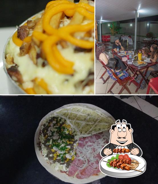Comida em Garden churrascaria pizzaria e choperia