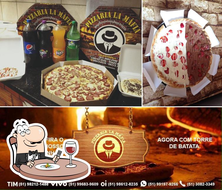 Comida em Pizzaria La Mafia