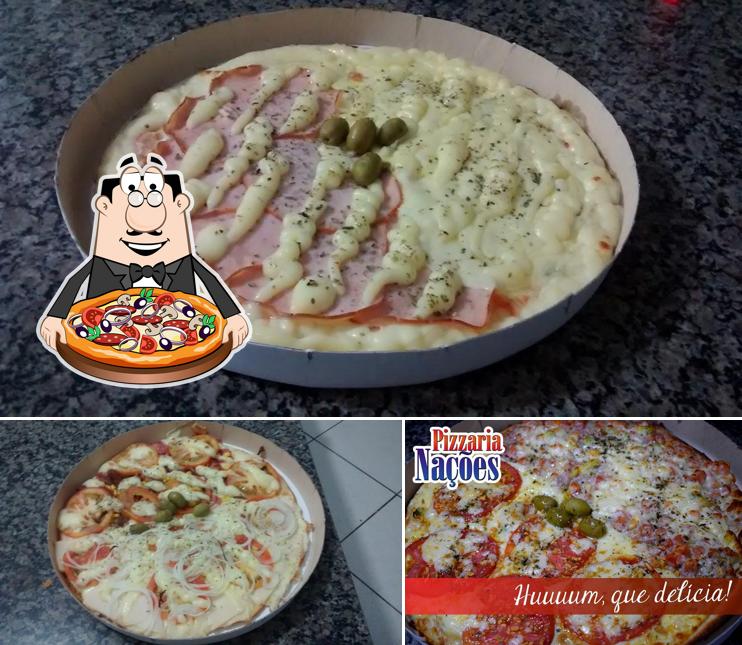 Consiga pizza no Pizzaria Nações