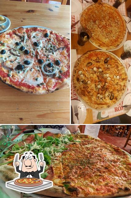 Order pizza at Romano
