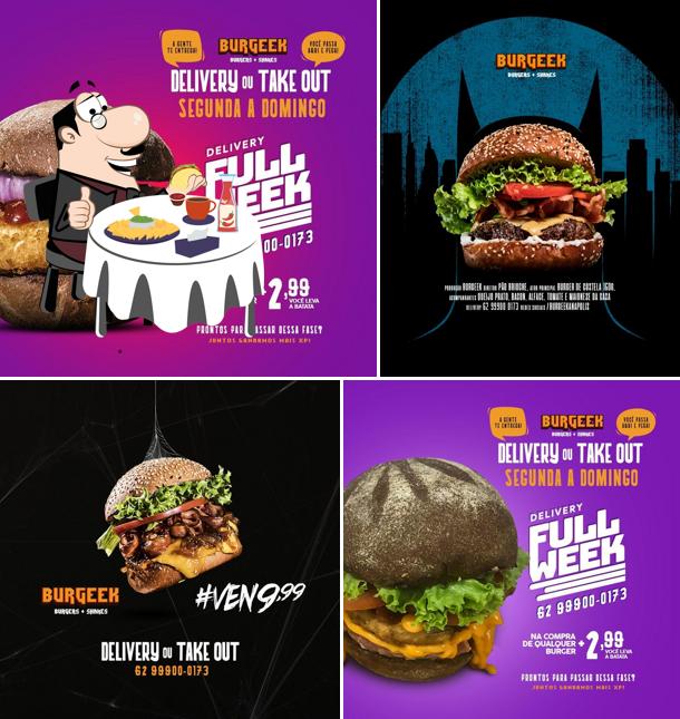 Delicie-se com um hambúrguer no Burgeek Hamburgueria