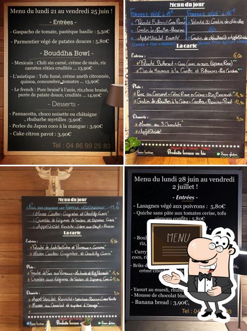 Découvrez le menu du jour sur le tableau