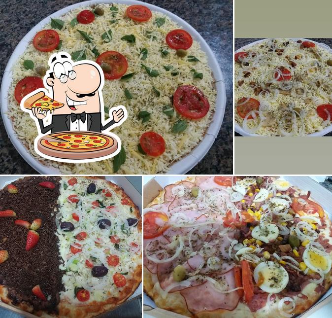 Consiga pizza no Pizzaria Donna Gulla Pizzas Pré Assadas e Assadas