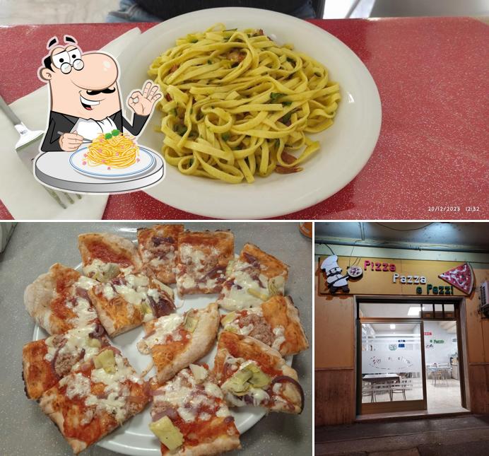 Spaghetti alla carbonara al Pizza Pazza A Pezzi