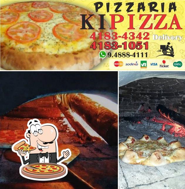 Escolha pizza no Kipizza Pizzaria