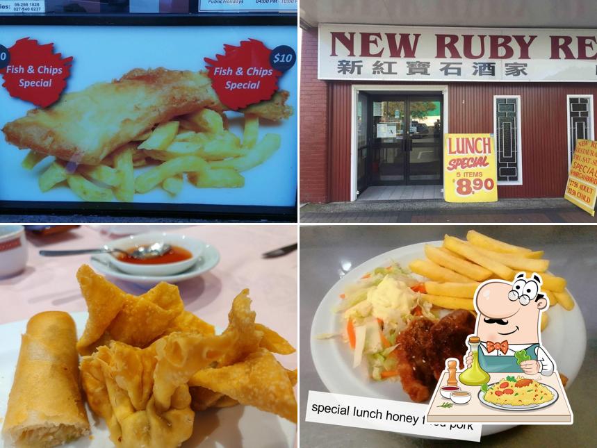 Food at New Ruby Restaurant