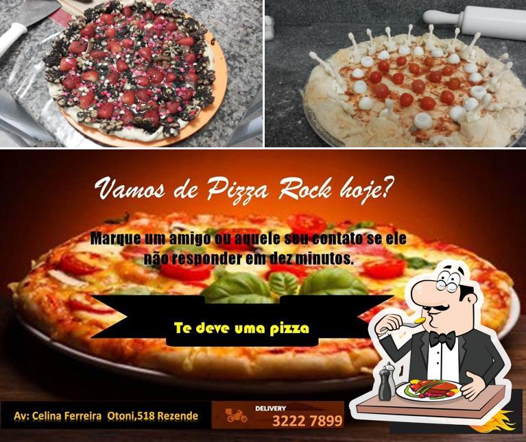 Comida em Pizza Rock