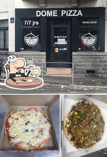 L’image de la nourriture et intérieur de Dome Pizza’s