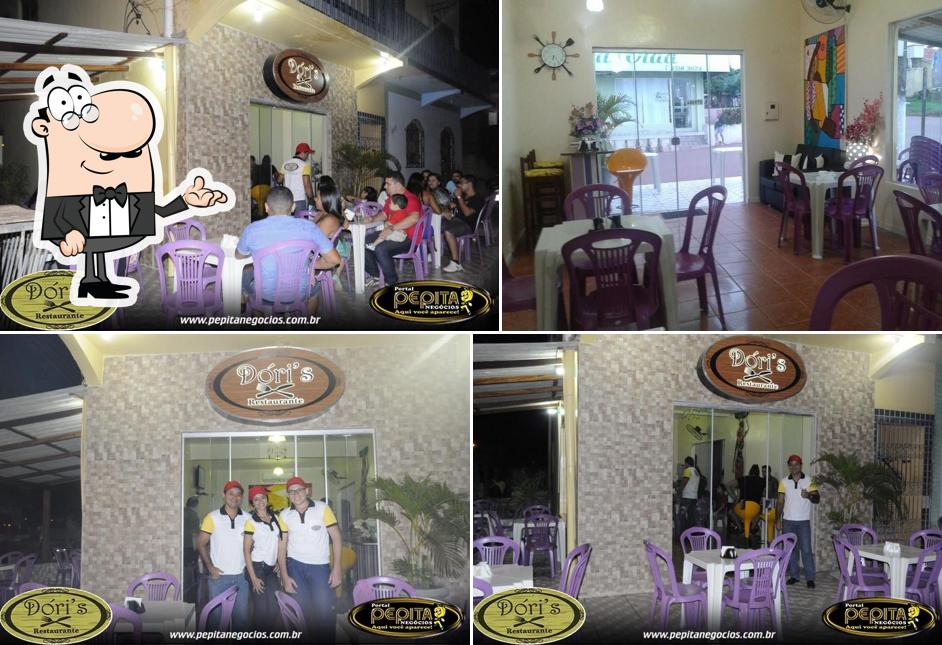 O interior do Dóri's restaurante