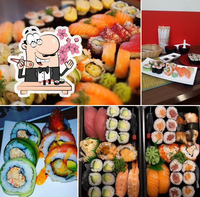 Sushi-Rollen werden von Hanami Sushi Addict angeboten