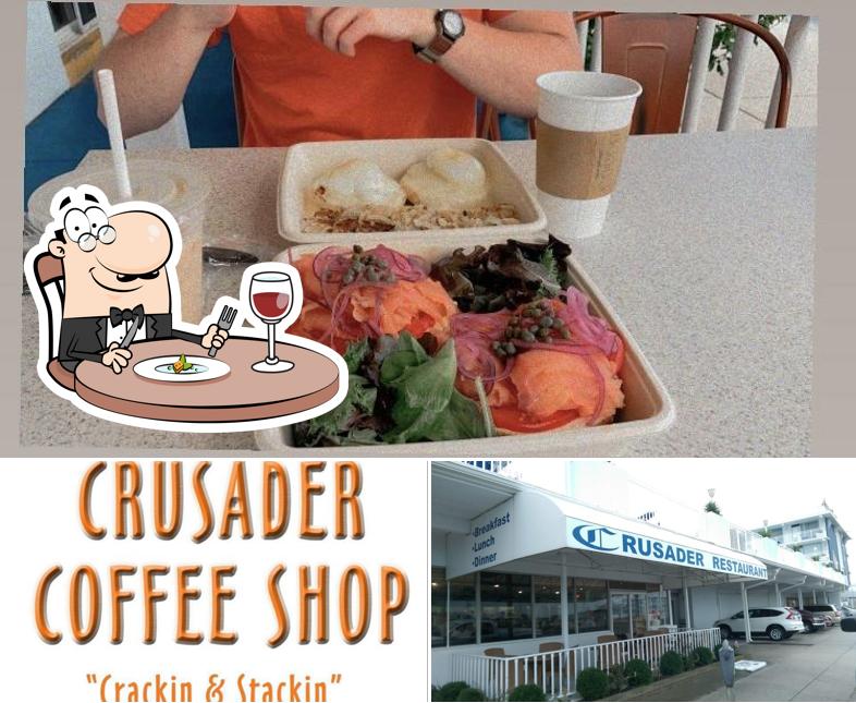 Comida en Crusader Coffee Shop