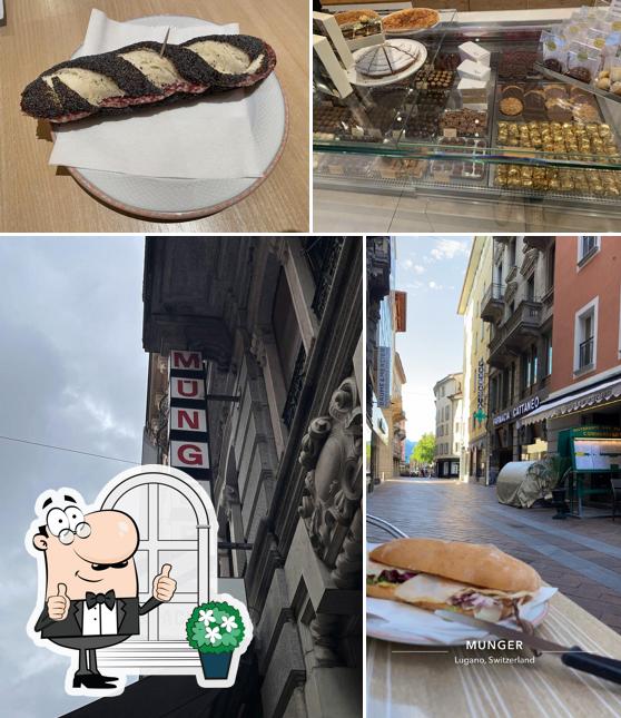 La immagine di esterno e cibo da Münger Tea Room