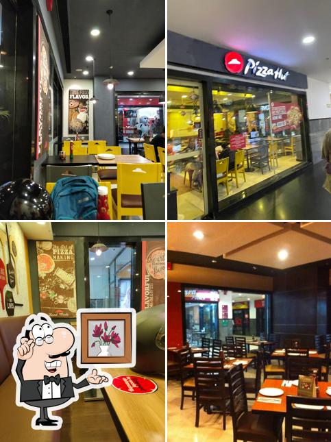 The interior of Pizza Hut Vibhuti Khand, Lucknow