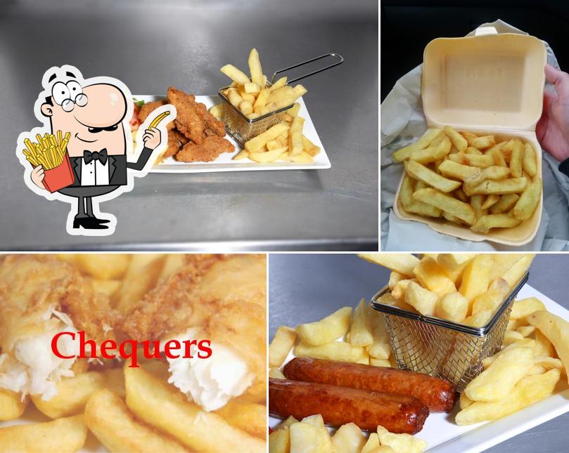 Taste chips at Chequers Dunluce Avenue Portrush