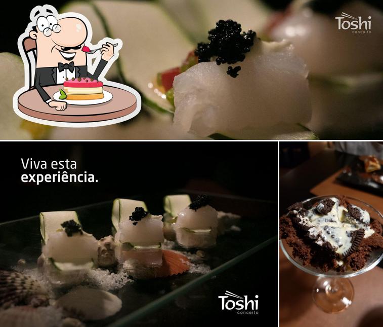 Toshi Conceito oferece uma escolha de sobremesas