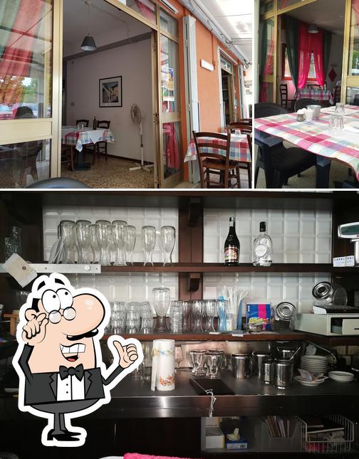 Gli interni di Trattoria La De le Mamole