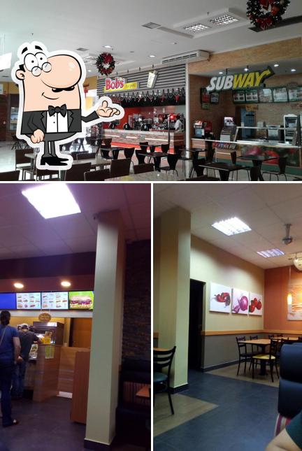 O interior do Subway