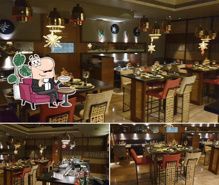 Take a seat at one of the tables at Yaki Pan Asian Restaurant
