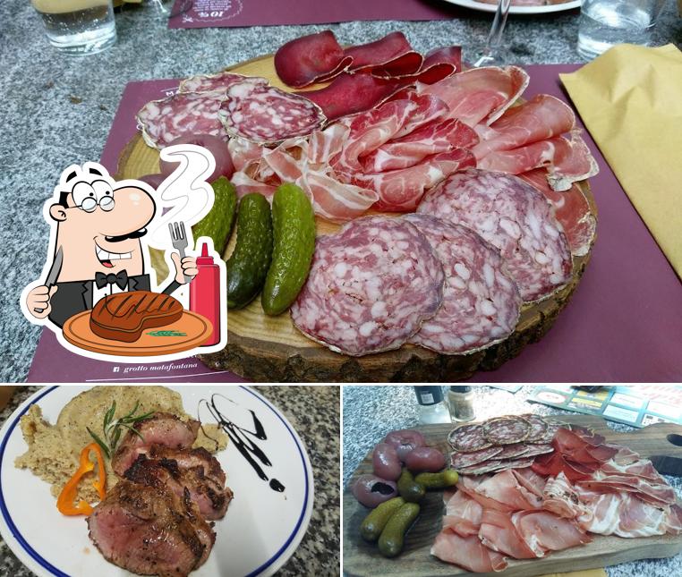 Scegli i un pasto a base di carne a Grotto Matafontana