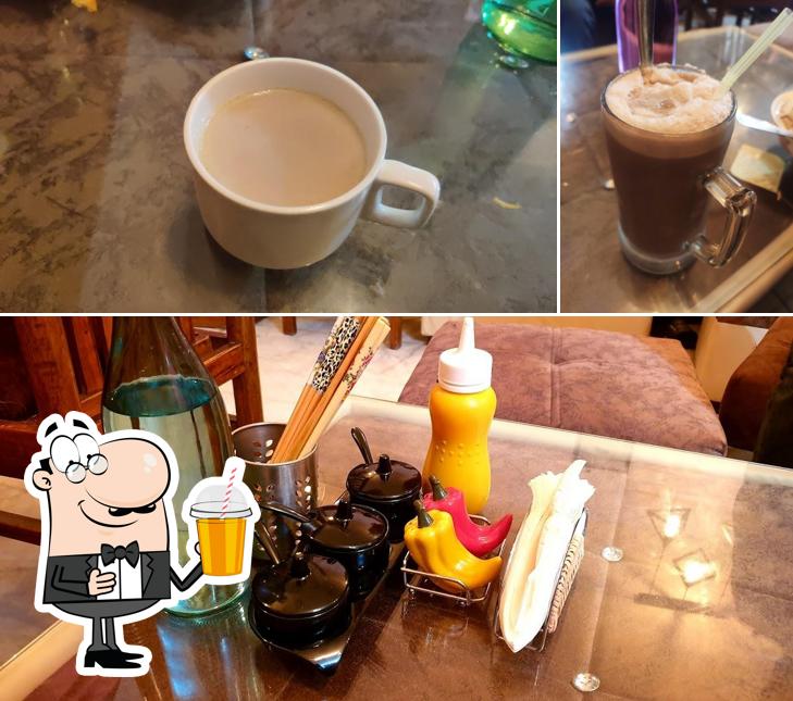 Enjoy a beverage at Himalayan Feast