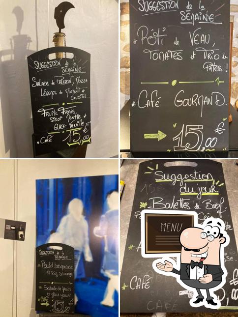 Le Rendez-vous de l'Abbaye présente un tableau affichant le menu