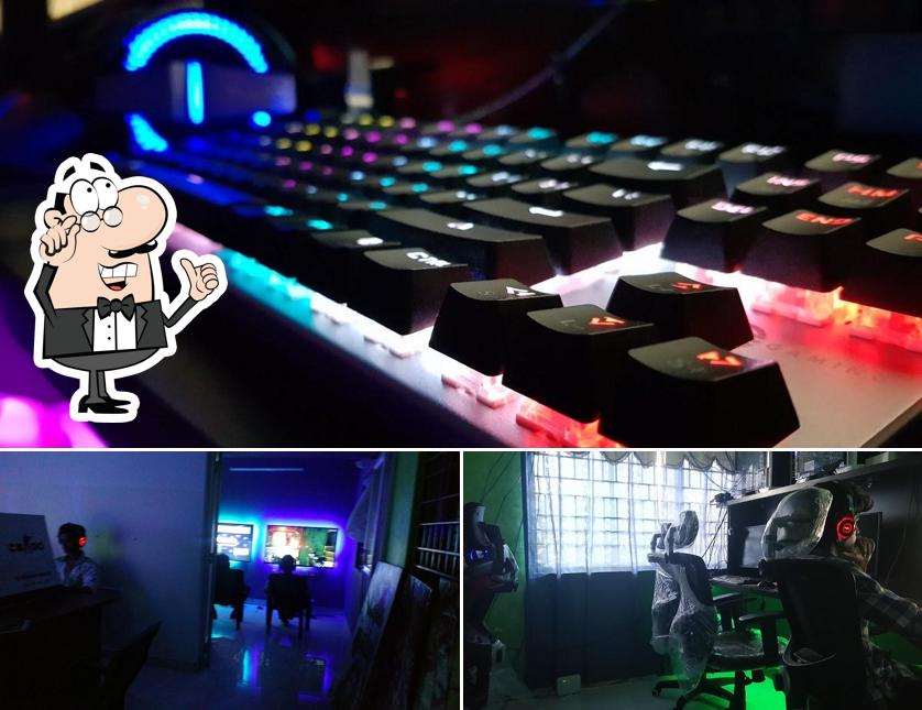 Take a seat at one of the tables at ELITE GAMER