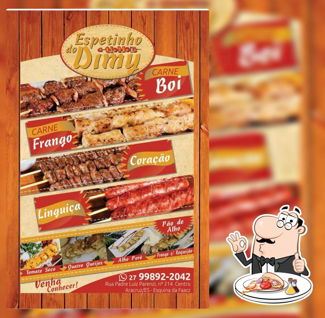 No Espetinho do Dimy, você pode conseguir pizza
