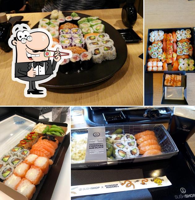 Les sushi sont disponibles à Sushi Shop Kirchberg