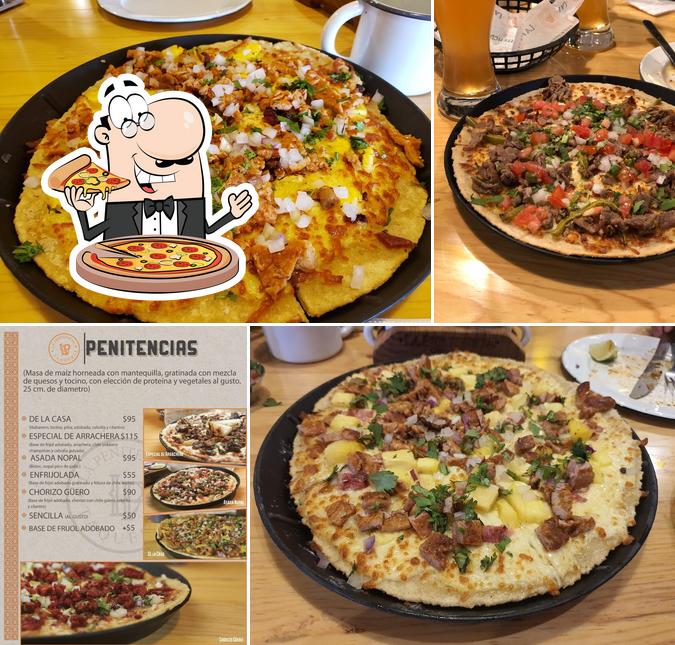 Order pizza at La Penitencia Restaurante