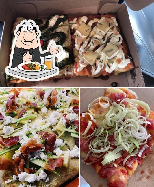 Comida em Lupo Nero - pizza al taglio