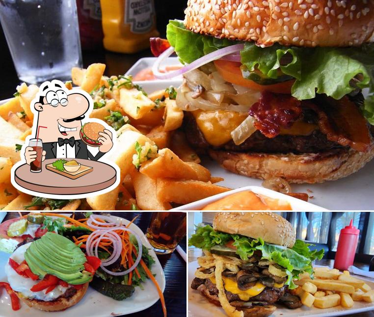 Try out a burger at Godfather's Burger Lounge
